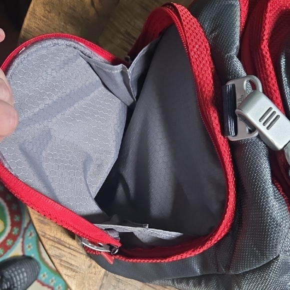 Tumi Red and Gray Men's Duffel Bag - Picture 8 of 16